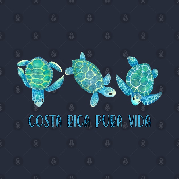 Costa Rica Sea Turtles by tropicalteesshop