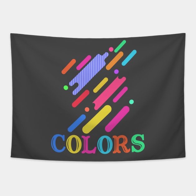Colored Bar Tapestry by Designvalley