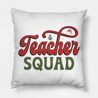 Teacher Squad Christmas Pillow