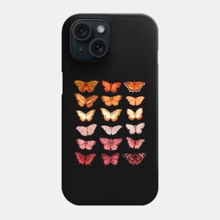 The Lesbian Flag Color Butterfly - A Subtle Sapphic Pride Symbol fo June Pride Month Parade Phone Case