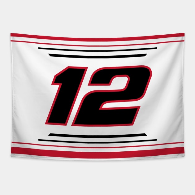 Ryan Blaney #12 2024 NASCAR Design Tapestry by AR Designs 