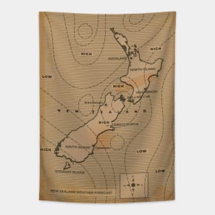 New Zealand weather map Tapestry