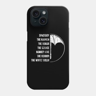 Umbrella Academy Members Logo Nicknames Phone Case