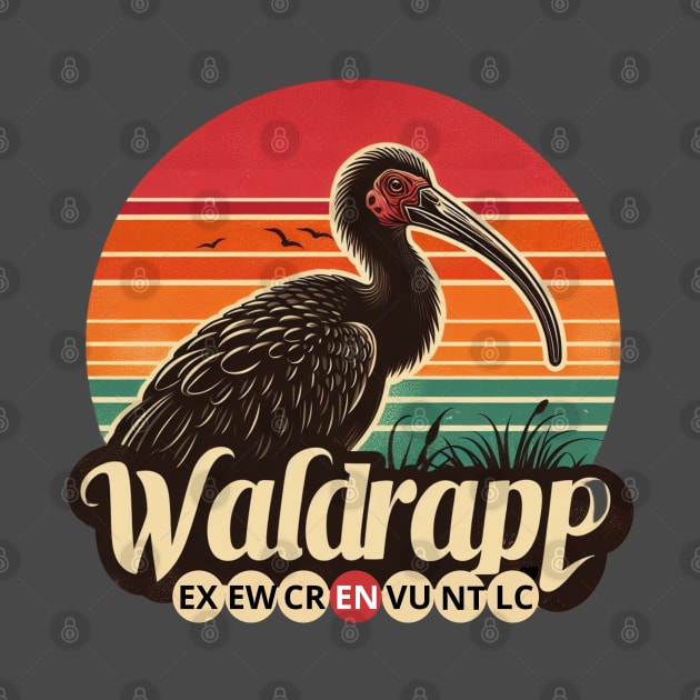 WALDRAPP (Geronticus eremita) critically endangered bird by TRACHLUIM