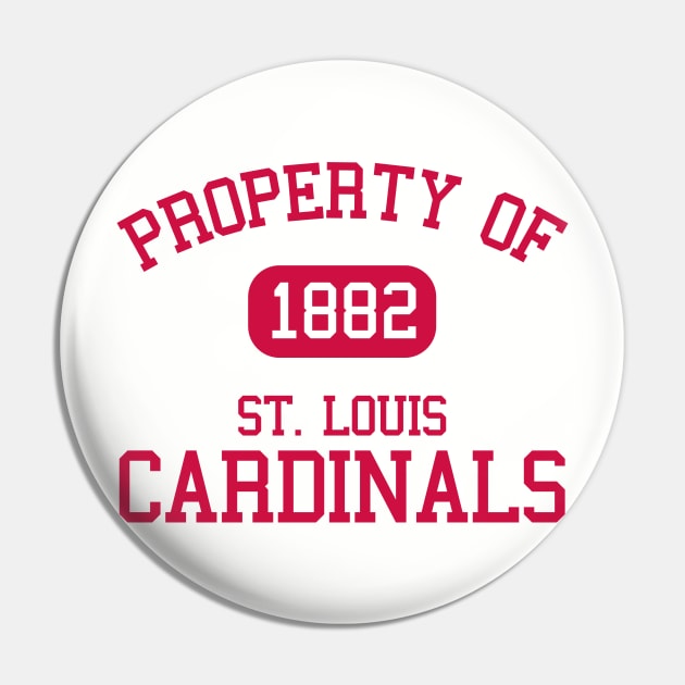 Property of St. Louis Cardinals 1882 Pin by Funnyteesforme