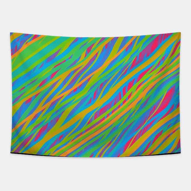 Panromantic Pride Layered Thread Stripes Tapestry by VernenInk