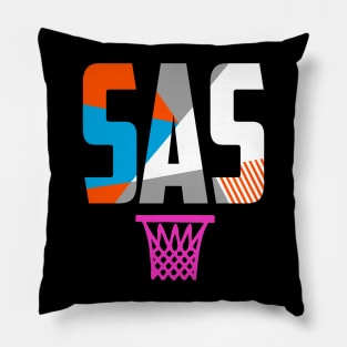 Throwback San Antonio Basketball Pillow