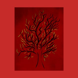 Dark Tree in Red T-Shirt