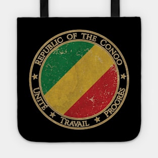 Vintage Republic of the Congo Africa African Flag Tote