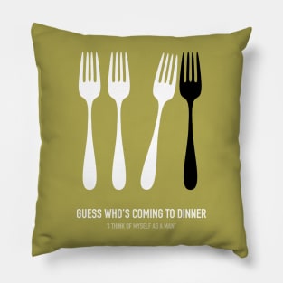 Guess Who's Coming To Dinner - Alternative Movie Poster Pillow