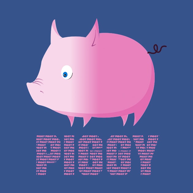 Pig Piggy gift Pink funny Cute Adorable Samcyo Sweet by Samcyo