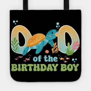 Dad Of The Birthday Boy Beach Summer B-day Gift For Booys Girls Kids Toddlers Tote