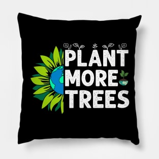 Plant Trees Earth Sunflower Tree Earth Day Arbor Day Pillow