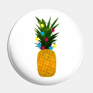 Christmas Lights on Pineapple Pin