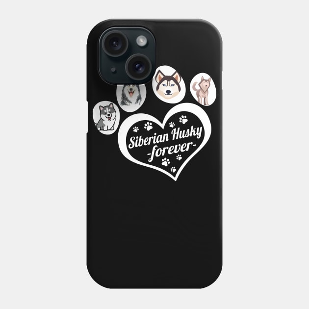 Siberian Husky forever Phone Case by TeesCircle