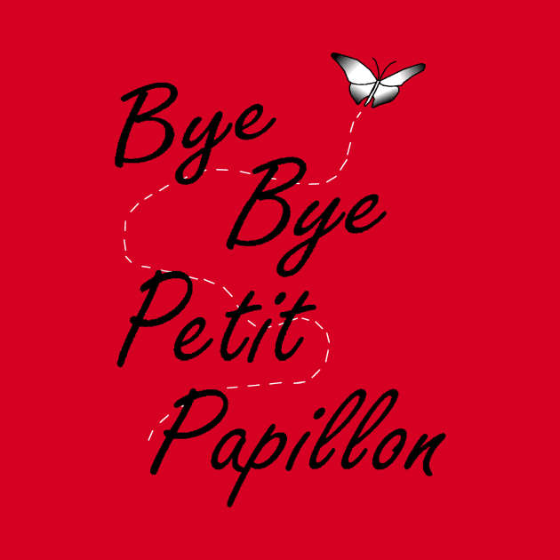 Bye Bye Petit Papillon! Black Ombre by OneBeamofSunshine