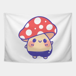 kawaii mushroom Tapestry