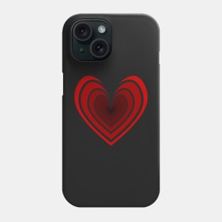 Rosy Heart (Red) Phone Case