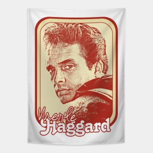 Merle Haggard /// Retro Style Country Music Fan Gift Tapestry