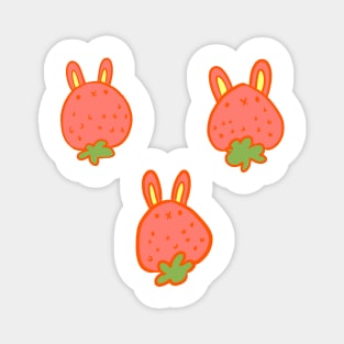 strawberry bunnies Magnet