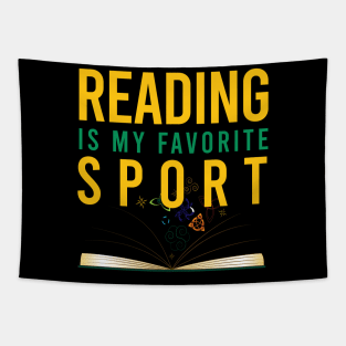 Reading is my favorite sport Tapestry