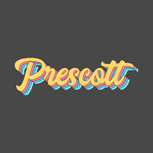 Prescott Retro Yellow Script T-Shirt