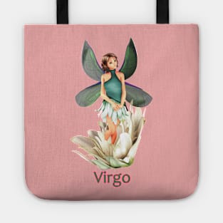 Virgo woman girl fairy faerie elf standing in lily Tote