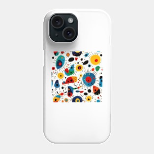 Vibrant Abstract, Miro's Sun Reimagined Phone Case