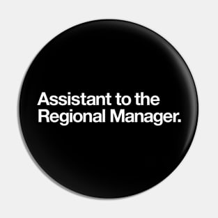 Assistant to the Regional Manager Pin