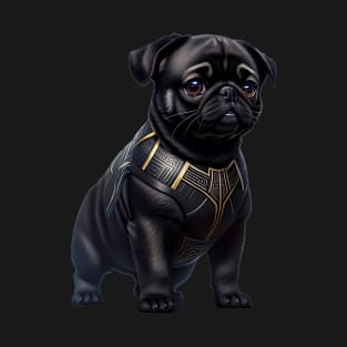 Adorable Pug in Intricate Royal Armor - Powerful and Cute T-Shirt