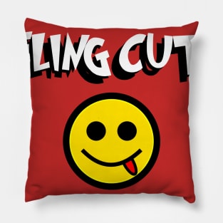 Feeling Cute Contemporary Tshirt Pillow