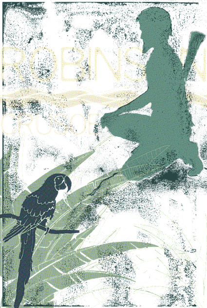 Books Collection: Robinson Crusoe Kids T-Shirt by Timone