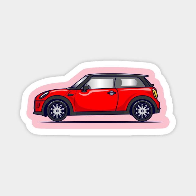 Sport Car Cartoon Magnet by Catalyst Labs