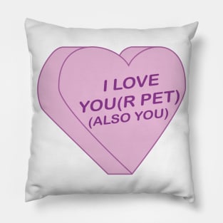 I Love - Conversation Heart Pillow