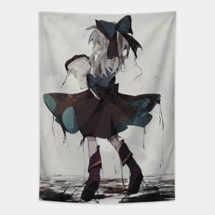 Black Ribbon Tapestry