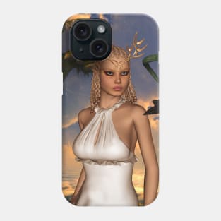 Wonderful fairy in the sunset Phone Case