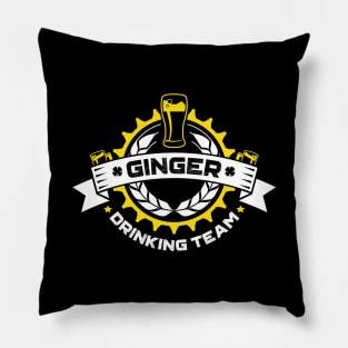 Ginger Drinking Team Irish St Patricks Day Pillow