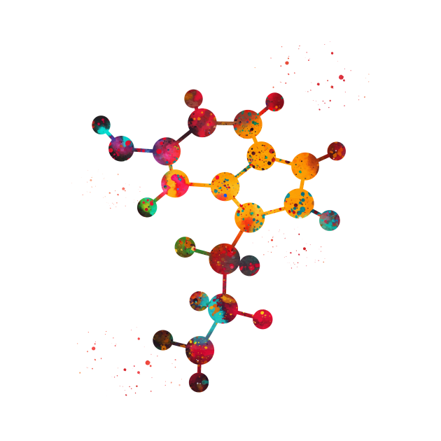 Serotonin Molecule by erzebeth