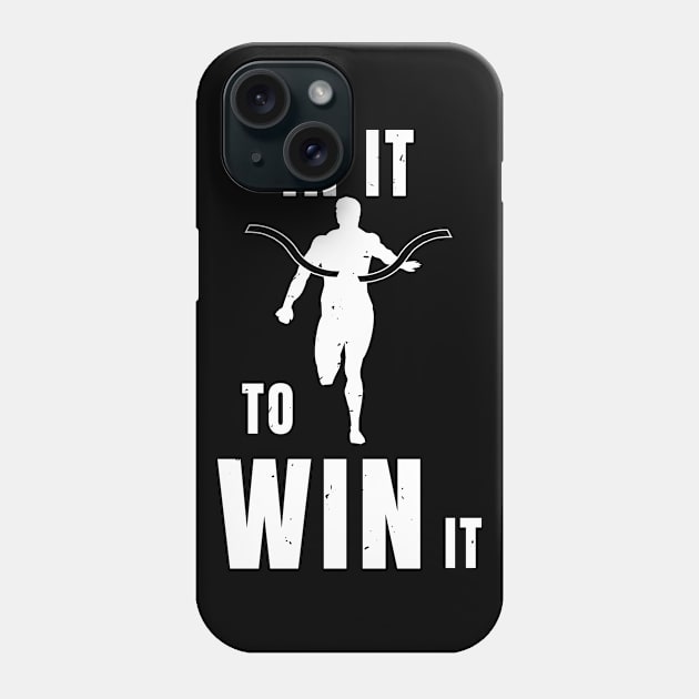 Sprinter In It To Win It Athlete Gift Phone Case by atomguy
