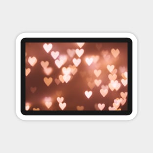 Bright light hearts Magnet