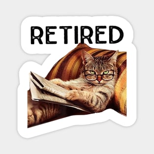 Retired Not My Funny Problem Gifts Anymore Cat Retirement Magnet