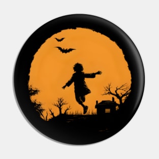 Running Halloween Pin