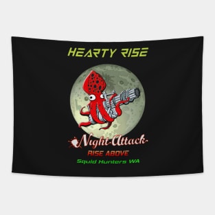 Hearty Rise Night Attack By The Moon Light Tapestry