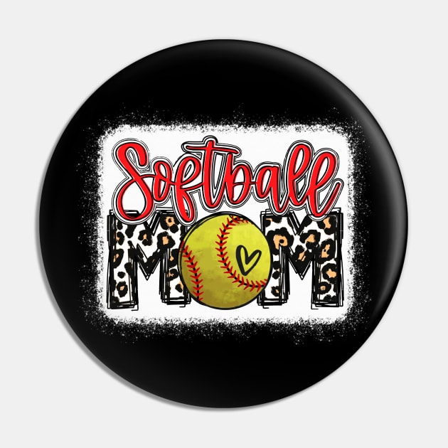 Softball Mom Leopard Shirt Softball Mom Pin by Wonder man 