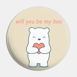 will you be my boo Pin