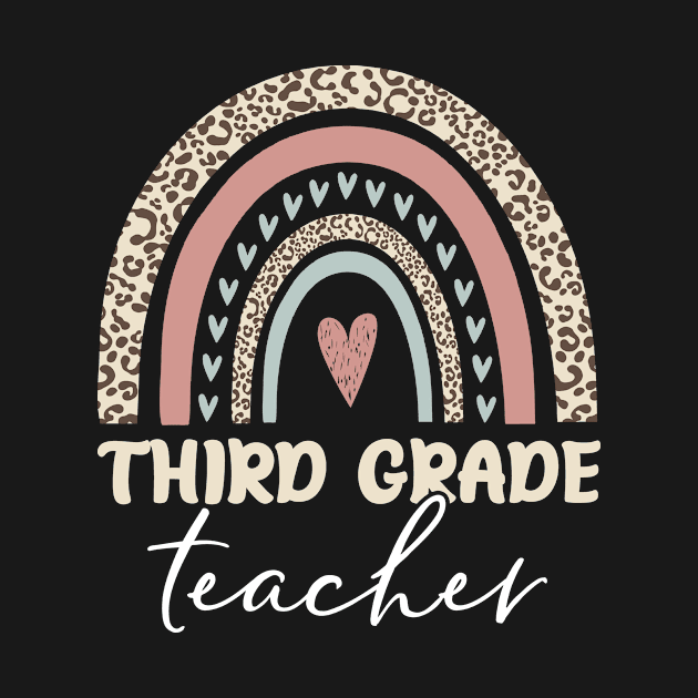 Third Grade Teacher Leopard Boho by PixelArt