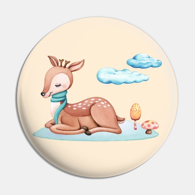 Winter little deer Pin by Nopi Pantelidou