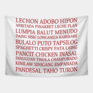 Pinoy food of the Philippines Tapestry