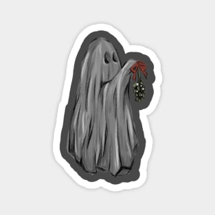 Ghosty hanging mistletoe Magnet