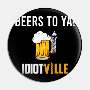 Beers To Ya! New Logo Pin